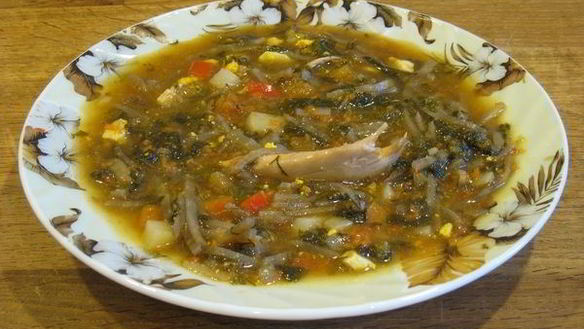 Рецепт Зеленого борща с томатом