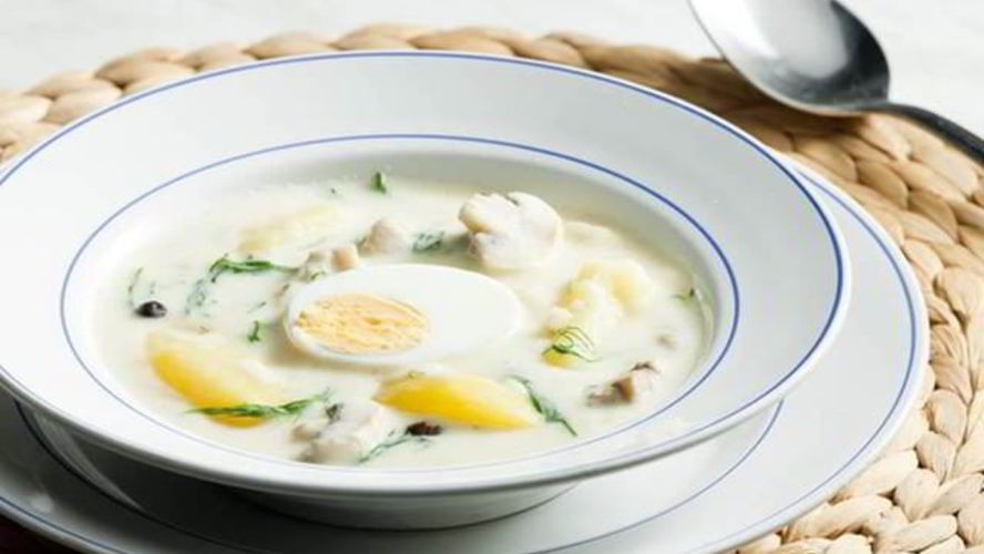 Рецепт брюссельского сливочного супа с шампиньонами