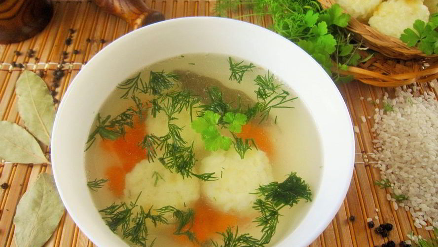 Рецепт бульона с запеченным рисом