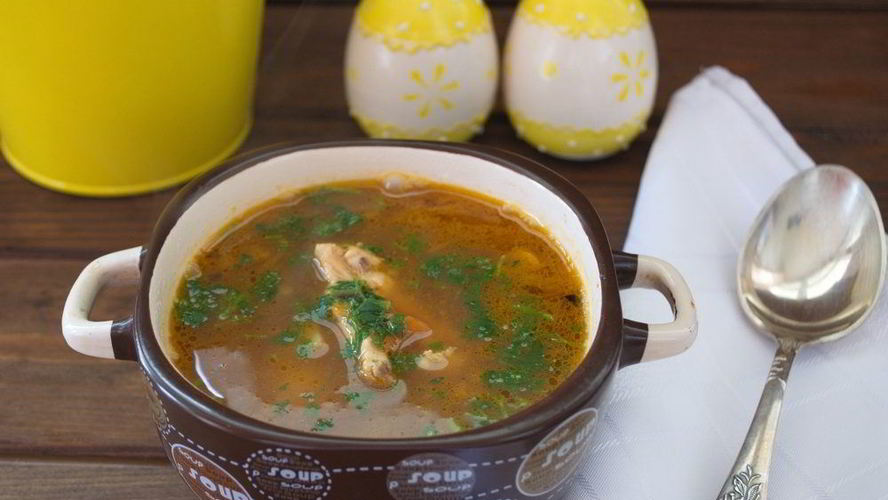 Рецепт диетического супа на курином бульоне