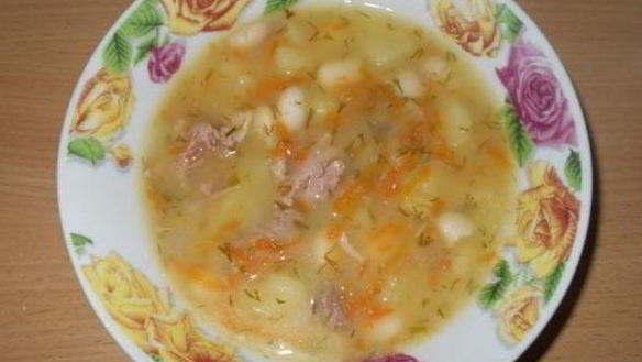 Рецепт Фасолевого супа на говяжьем бульоне