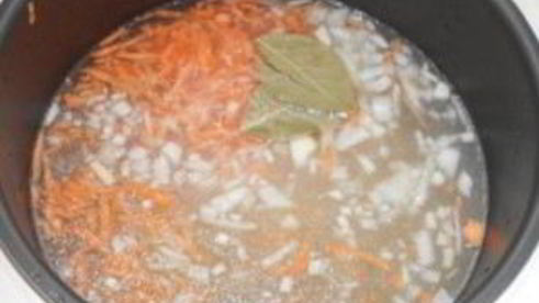 фасолевый суп на говяжьем бульоне