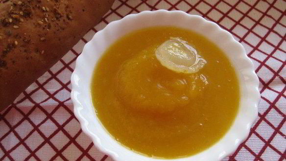 Рецепт Кремового супа из тыквы на курином бульоне