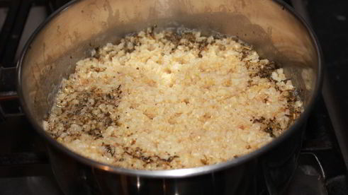 пшеничная каша на курином бульоне