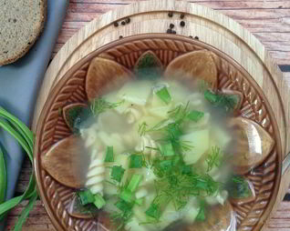 Суп на курином бульоне