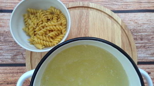 суп на курином бульоне