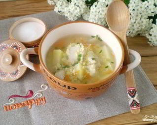 Суп на рыбном бульоне