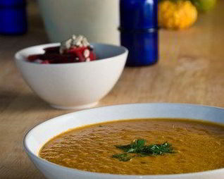 Африканский гороховый суп с яблоками