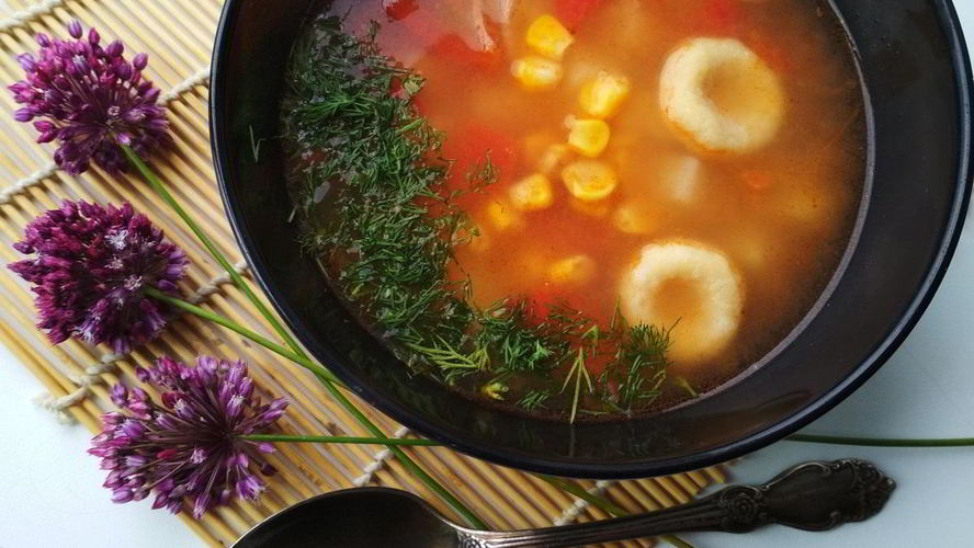 Рецепт бабкиного супа с гороховыми кнедликами