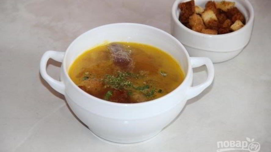 Рецепт горохового супа из говядины