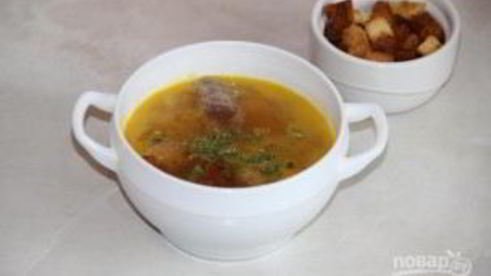 гороховый суп из говядины