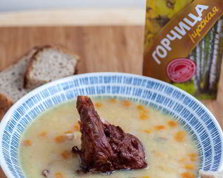 Гороховый суп с горчицей