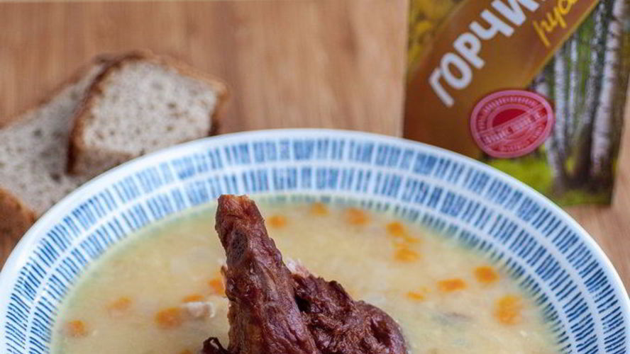 Рецепт горохового супа с горчицей