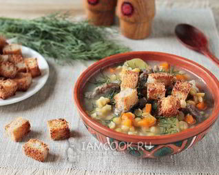 Гороховый суп с говядиной в мультиварке