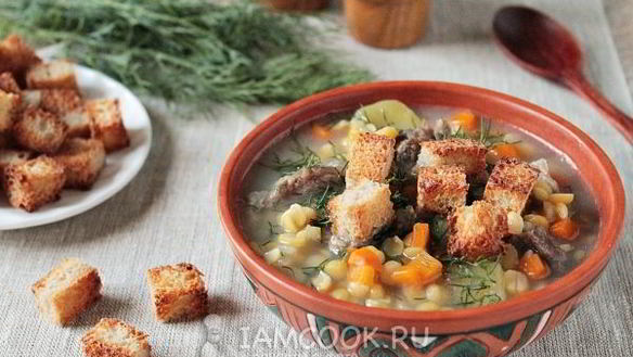 Рецепт Горохового супа с говядиной в мультиварке