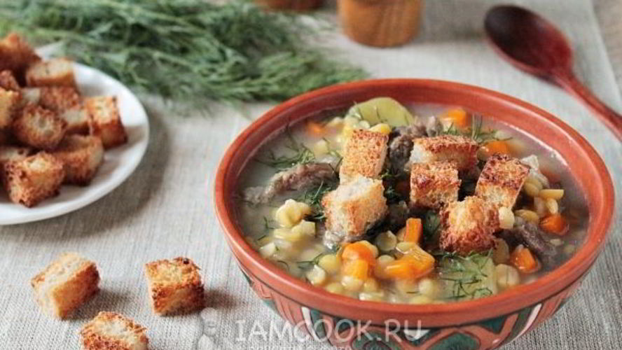 Рецепт горохового супа с говядиной в мультиварке
