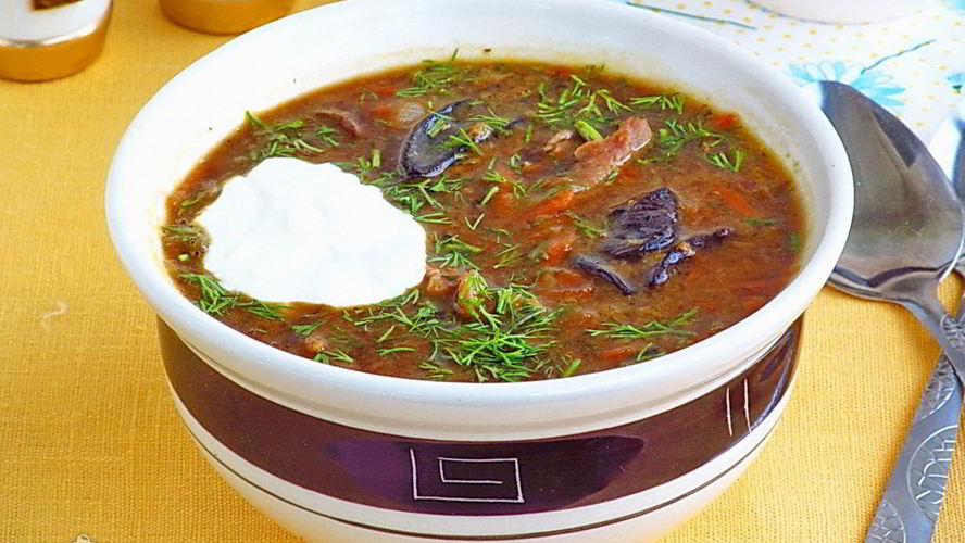 Рецепт горохового супа с грибами