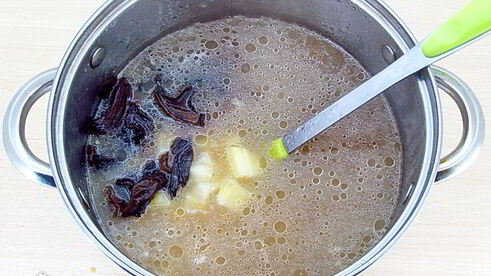 гороховый суп с грибами