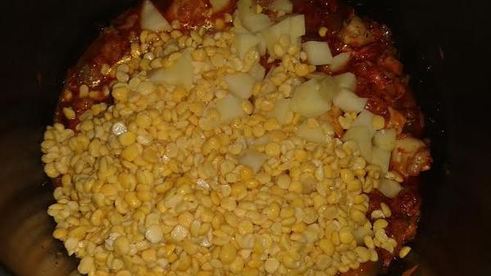 гороховый суп с колбасным сыром