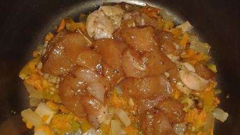 гороховый суп с колбасным сыром