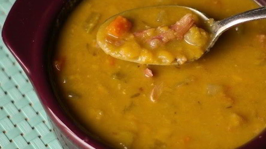 Рецепт горохового супа с копченой колбасой