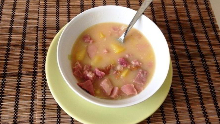 Рецепт горохового супа с копченой рулькой