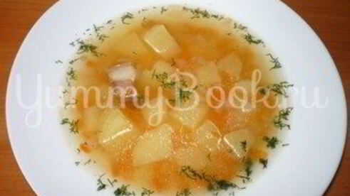 гороховый суп с копченостями из мультиварки