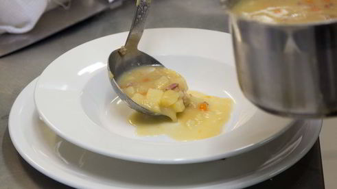 гороховый суп с копченостями