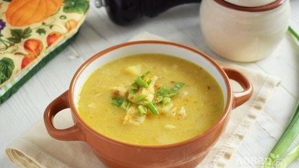 Рецепт Горохового супа с курицей на кокосовом молоке