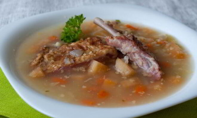 Гороховый суп с репой