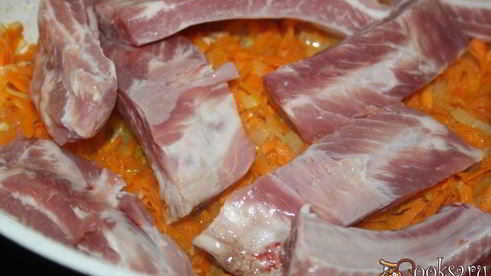 гороховый суп со свиными ребрышками