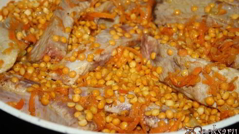 гороховый суп со свиными ребрышками