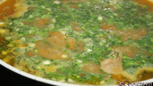 гороховый суп со свиными ребрышками