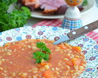 Гороховый суп, запеченный в духовке