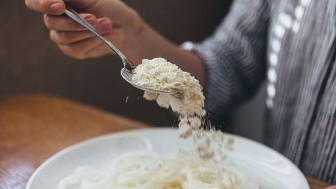 суп гороховый с беконом и луком-фри