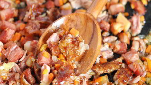 суп гороховый с копчеными ребрышками