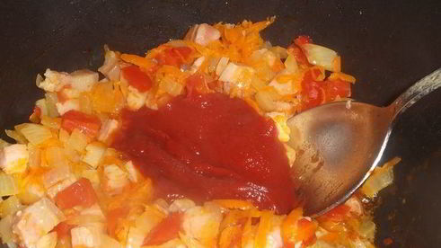 суп гороховый с томатом