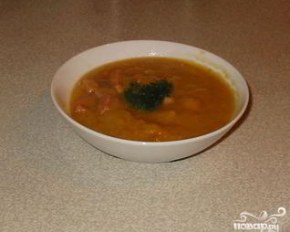 Суп с горохом и окороком