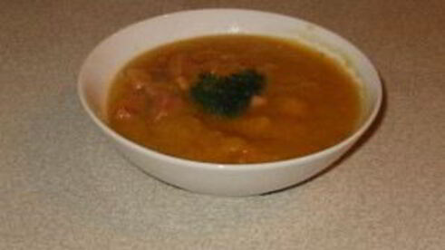 суп с горохом и окороком