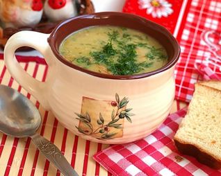 Суп с гороховым пюре