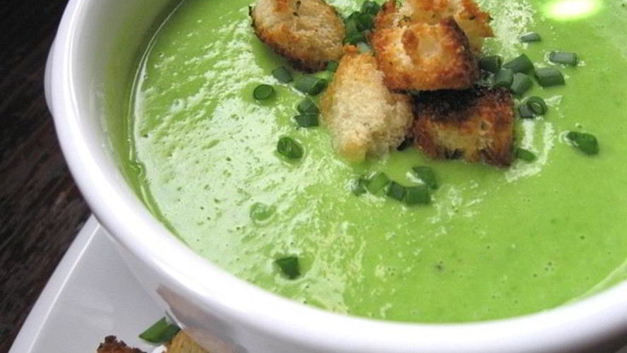 Рецепт супа со свежима горохома