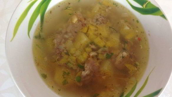 Рецепт Гречневого супа со свининой