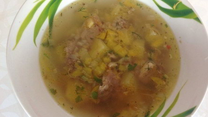 Рецепт гречневого супа со свининой
