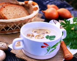 Грибной крем-суп по-фламандски