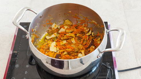 грибной суп с манной крупой