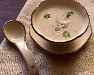 Грибной суп с шампиньонами