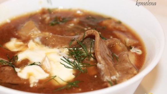 Рецепт Грибного супчика с домашней грибной лапшой