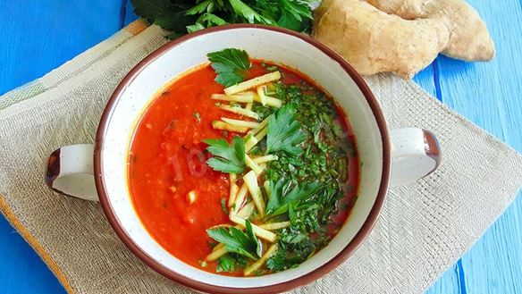 Рецепт Индийского супа с имбирем и гарам масала