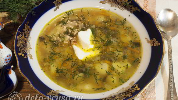 Рецепт Картофельного супа с грибами