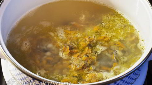 картофельный суп с грибами